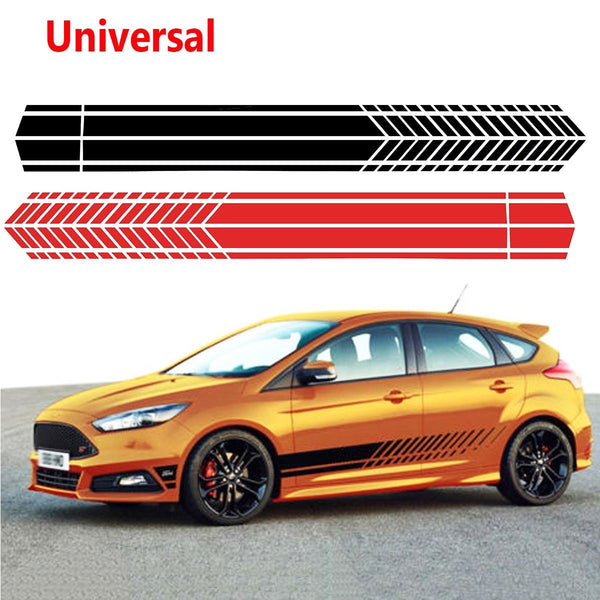 Universal Sports Racing Stripe Graphic Stickers Truck Auto Car Body Side Door Decals